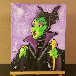 Maleficent Acrylic Painting