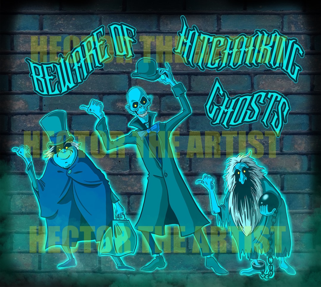 Hitchhiking Ghosts Wallpaper PNG - Etsy