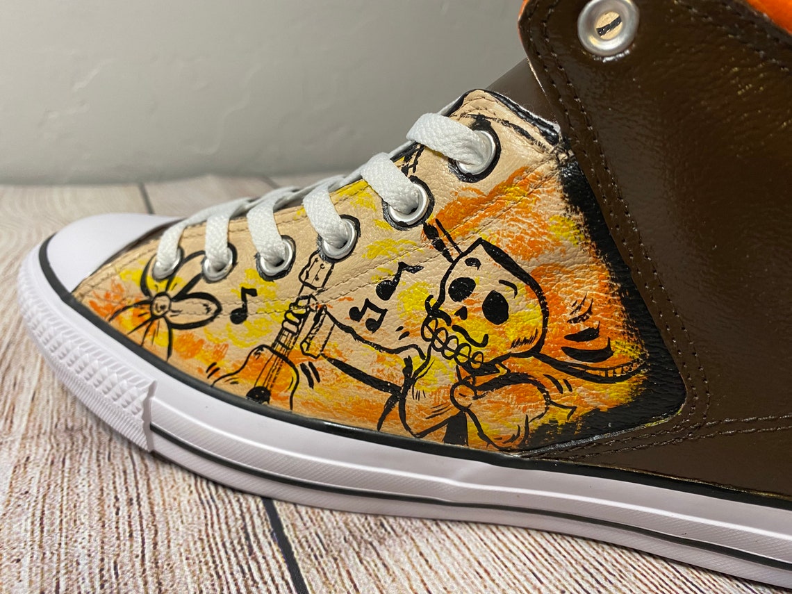 Custom Dia De Los Muertos Converse All Star Shoes Etsy