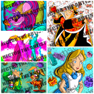 Wonder Bundle PNG | Sublimation Designs | Alice in Wonderland Digital Backgrounds | Sublimation PNG Designs | Alice in Wonderland