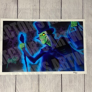 Hatbox Ghost Digital Art Print (Limited Print)