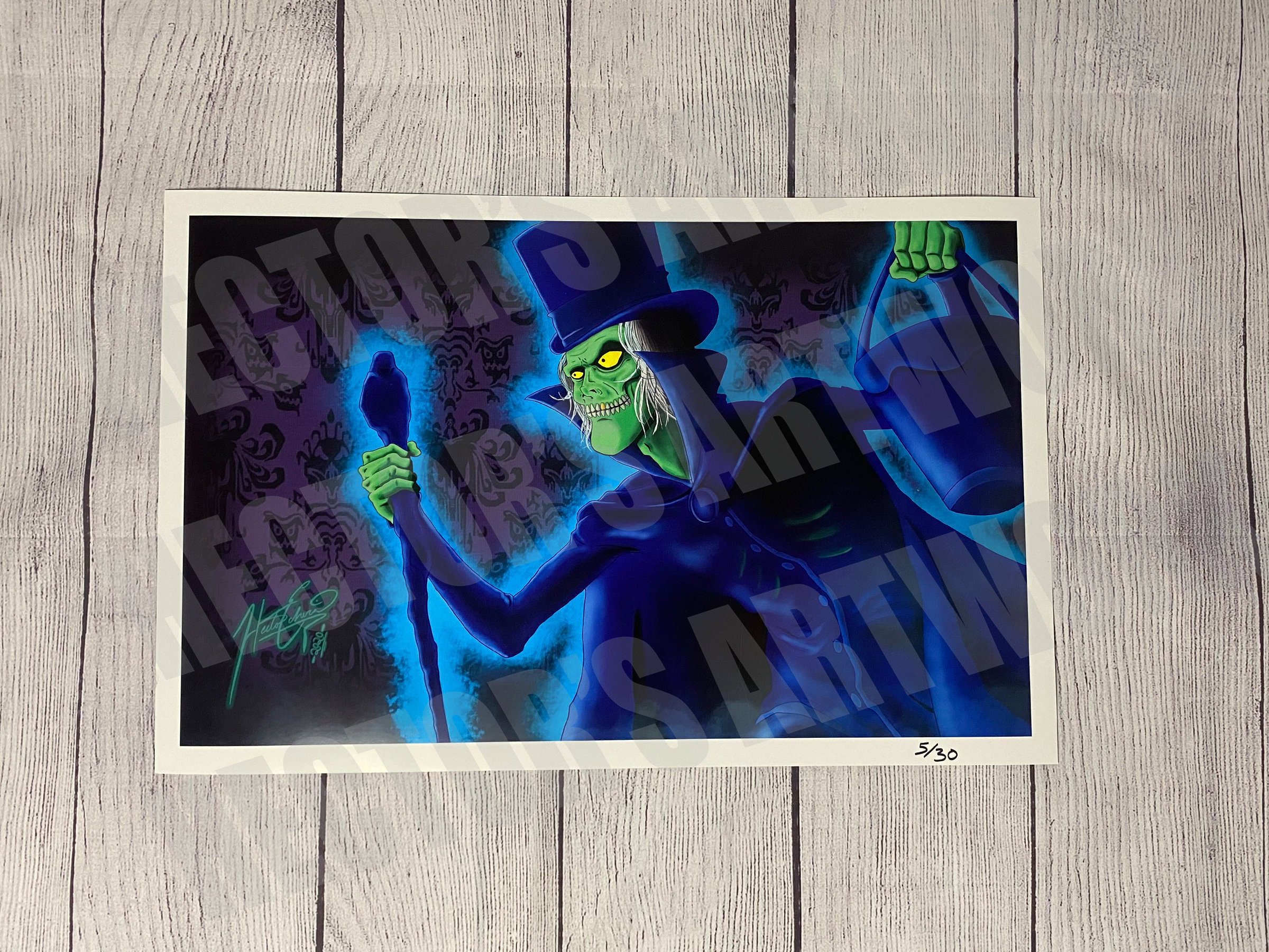 Hatbox Ghost Digital Art Print limited Print Etsy