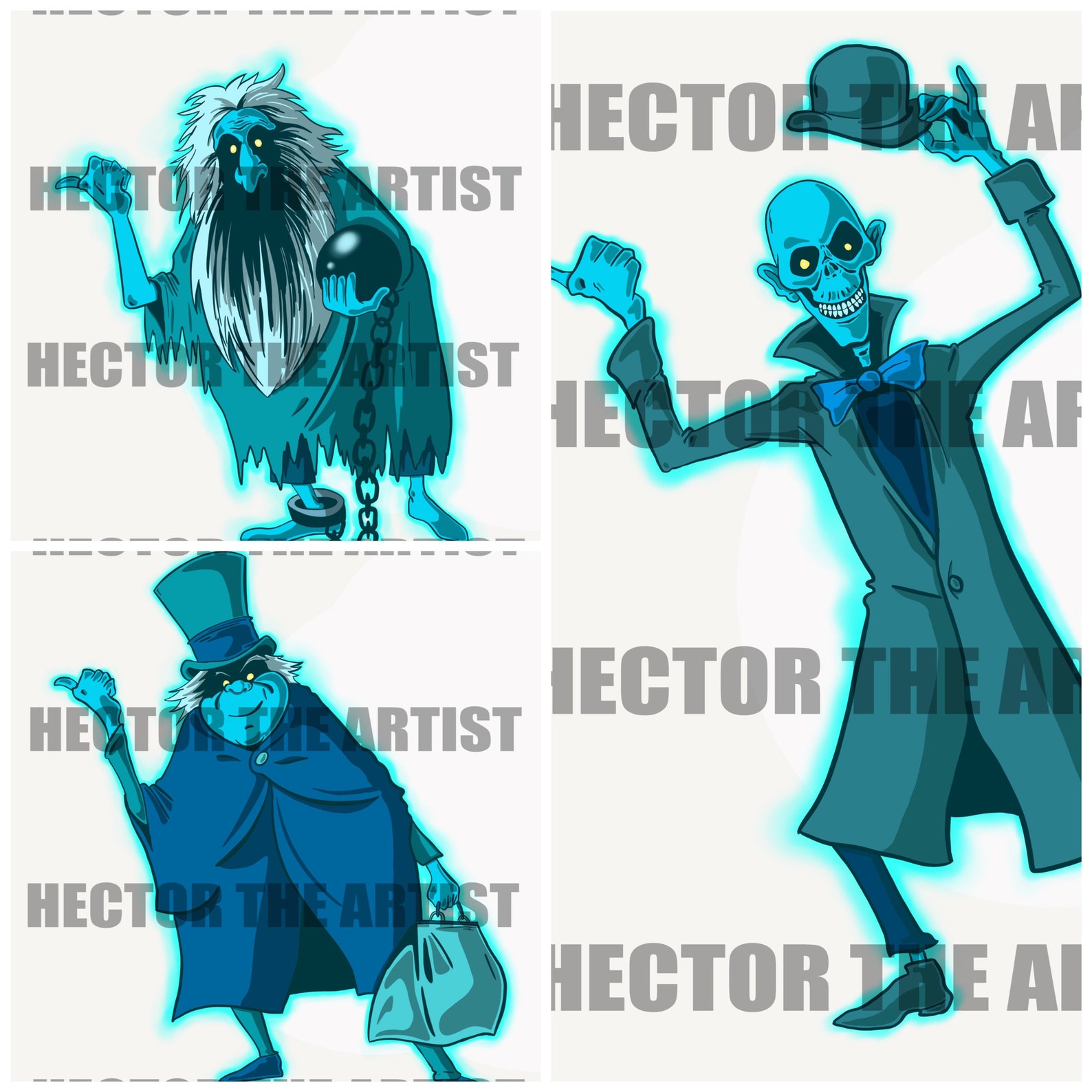 Hitchhiking Ghosts PNG Bundle - Etsy