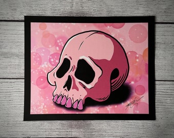 Pink Skull Print | Artwork | Art | Digital Print | Skull | Art Print | Prints