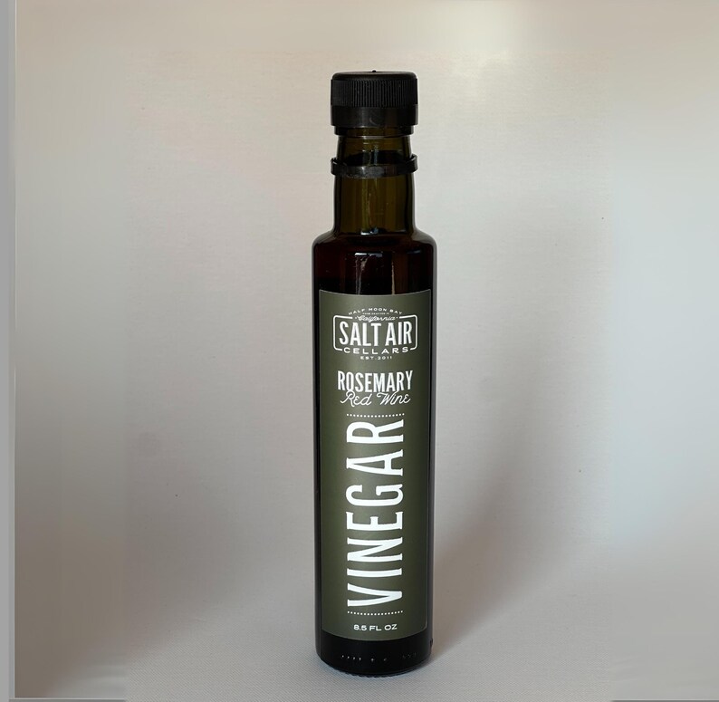 Rosemary Red Wine Vinegar – Small Batch Gourmet Gift | Slow-Fermented Cooking Vinegar | Handcrafted in California image 2