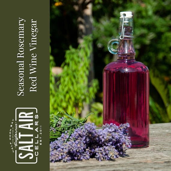 Slow-fermented rosemary red wine vinegar made in small batches in California — the kind of hyper-specific gourmet ingredient that makes a home cook's eyes light up.