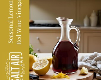 Meyer Lemon Red Wine Vinegar – Bright & Balanced Citrus Zing