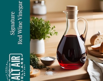 Small Batch Red Wine Vinegar: Gourmet Cooking, Coastal Flavor
