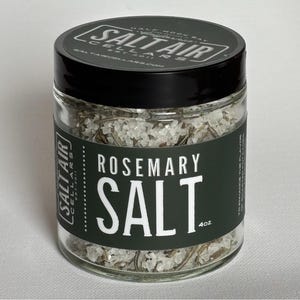 Rosemary Sea Salt – Finishing Salt for Cooking, Grilling, Baking | Gourmet Herb Salt Gift | Small Batch, Handcrafted