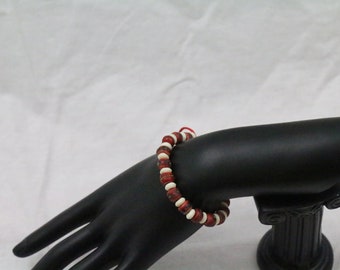 Buy 5 get 20% off through Nov 5 - Made in Nepal - Red Yakbone - Tribal - Bohemian - Bracelet