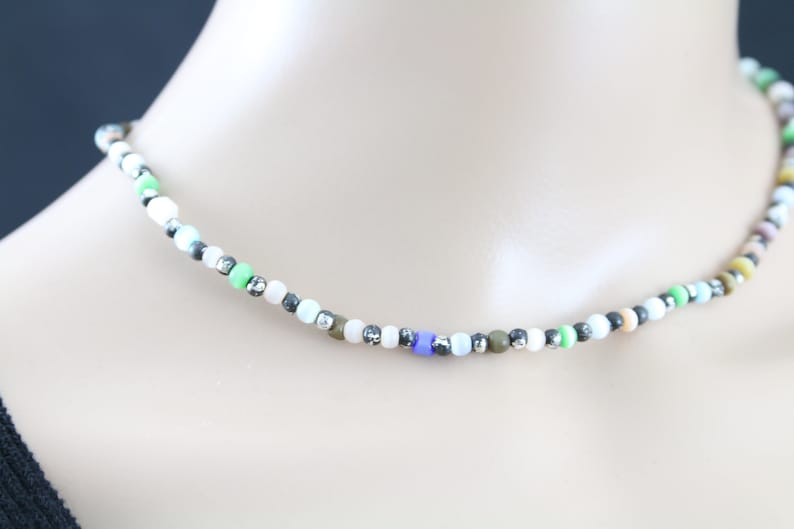 Light Rainbow Stone Bead Jewelry Stone Necklace