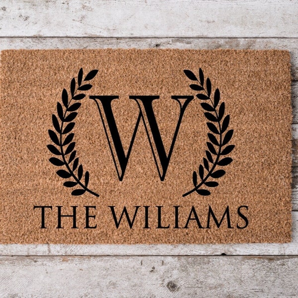 Housewarming Gift | Wedding Gift | Custom Doormat | Personalized Doormat | Closing Gift | Welcome Doormat | Front Door Mat | Monogram Rug