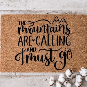 Housewarming Gift | Wedding Gift | Custom Doormat | Personalized Doormat | Closing Gift | Welcome Doormat | Front Door Mat | Mountains Rugs