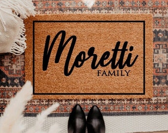 Housewarming Gift | Wedding Gift | Custom Doormat | Personalized Doormat | Closing Gift | Welcome Doormat | Front Door Mat | Monogram Rug