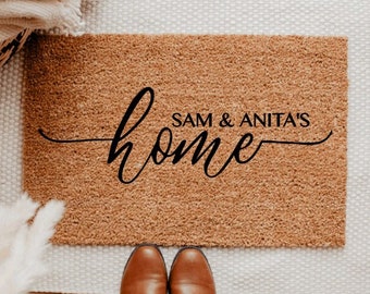 Housewarming Gift | Wedding Gift | Custom Doormat | Personalized Doormat | Closing Gift | Welcome Doormat | Front Door Mat | Monogram Rug