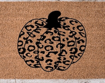 Seasonal Welcome Fall Mat | Halloween Doormat | Welcome Mat | Funny door mat | Housewarming Gift | Hello Pumpkin | Fall Decor | Fall Doormat