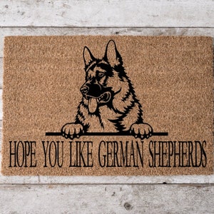 German shepherd welcome mat online