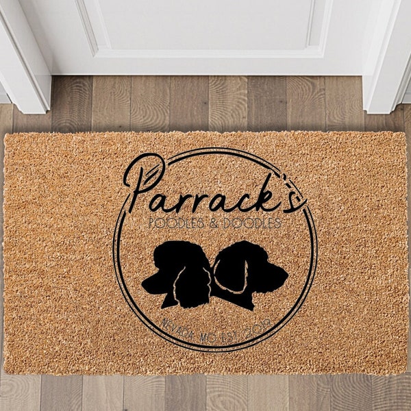 Custom Business Logo Door Mat - Your Text Here - Personalized Doormat - Customized Coir Mat - Customer Welcome Mat - Brand Marketing Doormat