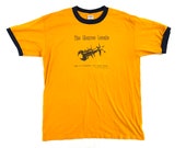 Vintage Anvil T-Shirt Mustard Yellow The Monroe Locale Scorpion Size Large L