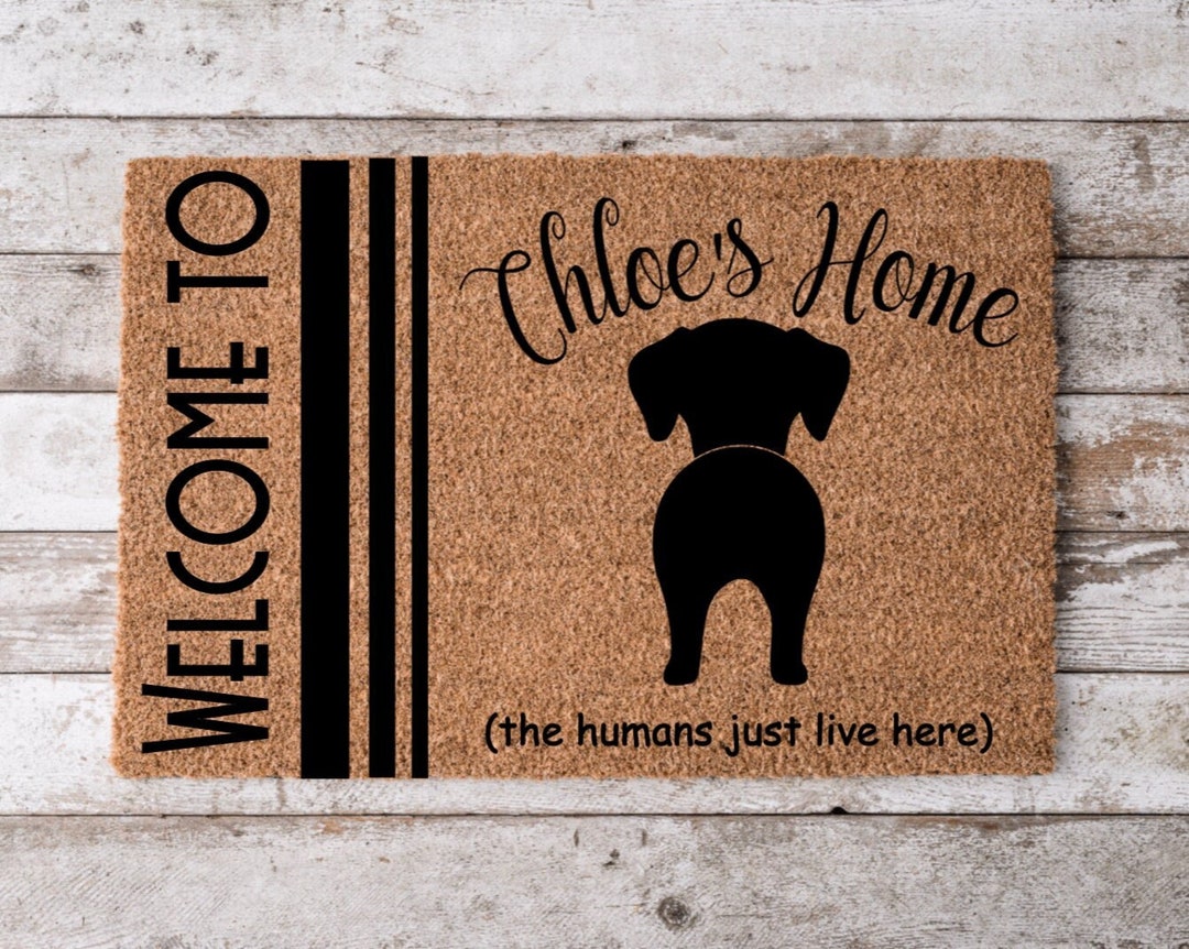 Customizable Pet Doormat Custom Mat Perfect Gift for Dog Lovers Personalized Door Mat