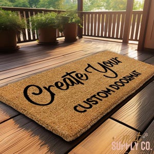 Your Custom Text| Housewarming Gift | Custom Doormat | Personalized Doormat | Closing Gift | Welcome Doormat | Front Door Mat | Monogram Rug