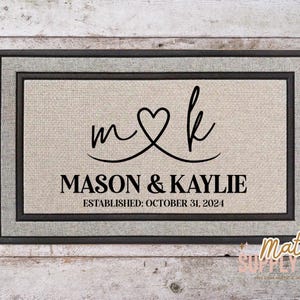 Housewarming Gift | Wedding Gift | Custom Doormat | Personalized Doormat | Closing Gift | Welcome Doormat | Front Door Mat | Monogram Rug