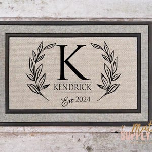 Housewarming Gift | Wedding Gift | Custom Doormat | Personalized Doormat | Closing Gift | Welcome Doormat | Front Door Mat | Monogram Rug
