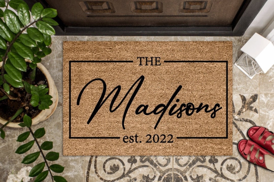 Housewarming Gift | Wedding Gift | Custom Doormat | Personalized ...