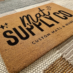 Your Custom Text| Housewarming Gift | Custom Doormat | Personalized Doormat | Closing Gift | Welcome Doormat | Front Door Mat | Monogram Rug image 5