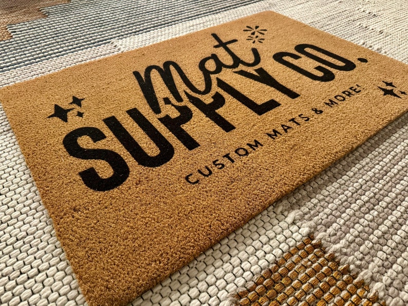 Your Custom Text| Housewarming Gift | Custom Doormat | Personalized Doormat | Closing Gift | Welcome Doormat | Front Door Mat | Monogram Rug image 5