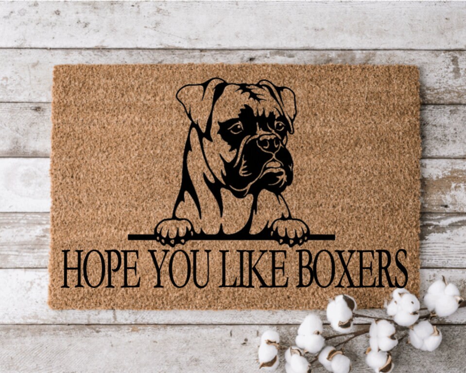 Hope You Like Boxers Welcome Mat | Perfect Gift for Dog Owner Pet Lov…