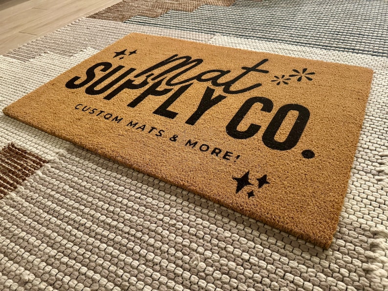 Your Custom Text| Housewarming Gift | Custom Doormat | Personalized Doormat | Closing Gift | Welcome Doormat | Front Door Mat | Monogram Rug image 3