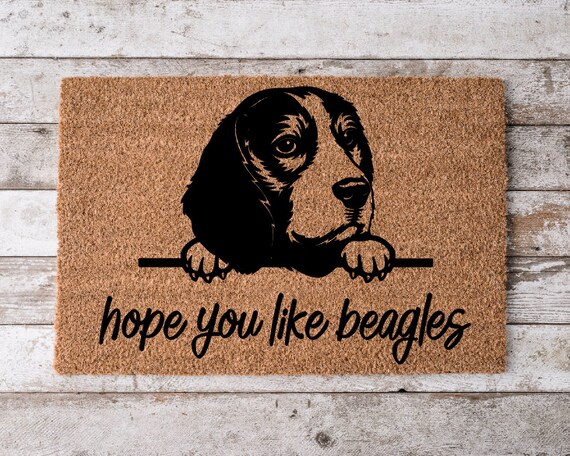 Custom Dog Doormat, Hope You Like Dogs Welcome Mat for Front Door