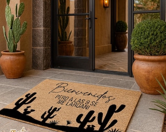 Bienvenidos Spanish Welcome Mat | Custom Family Name Doormat