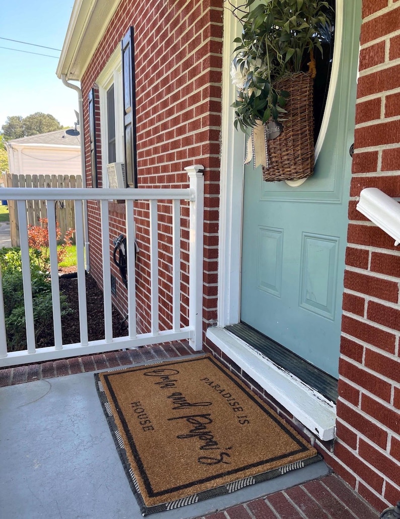 Your Custom Text| Housewarming Gift | Custom Doormat | Personalized Doormat | Closing Gift | Welcome Doormat | Front Door Mat | Monogram Rug image 11