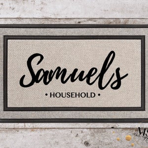 Housewarming Gift | Wedding Gift | Custom Doormat | Personalized Doormat | Closing Gift | Welcome Doormat | Front Door Mat | Monogram Rug