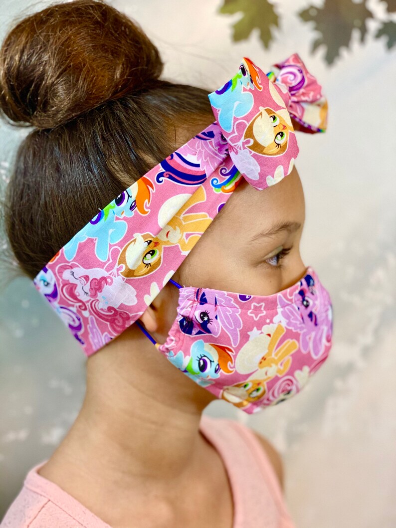 Super Cute Kids Face Mask Kids My Little Pony Mask Cotton | Etsy