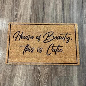 Your Custom Text| Housewarming Gift | Custom Doormat | Personalized Doormat | Closing Gift | Welcome Doormat | Front Door Mat | Monogram Rug image 20
