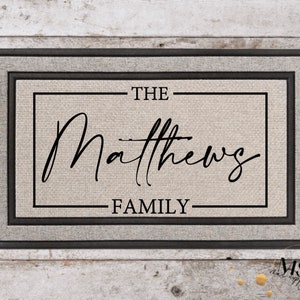 Housewarming Gift | Wedding Gift | Custom Doormat | Personalized Doormat | Closing Gift | Welcome Doormat | Front Door Mat | Monogram Rug
