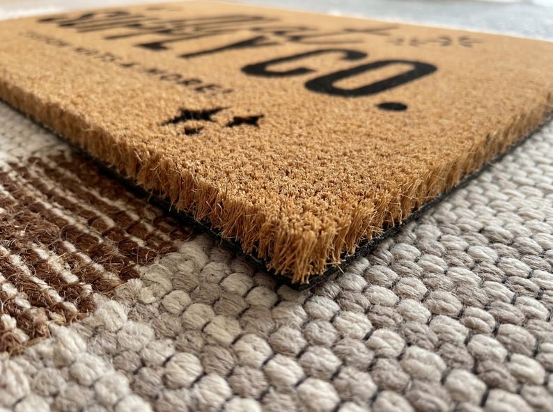 Your Custom Text| Housewarming Gift | Custom Doormat | Personalized Doormat | Closing Gift | Welcome Doormat | Front Door Mat | Monogram Rug image 4