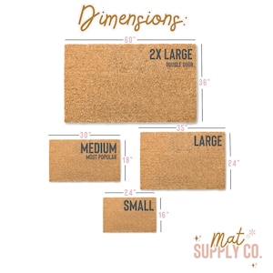 Your Custom Text| Housewarming Gift | Custom Doormat | Personalized Doormat | Closing Gift | Welcome Doormat | Front Door Mat | Monogram Rug image 7