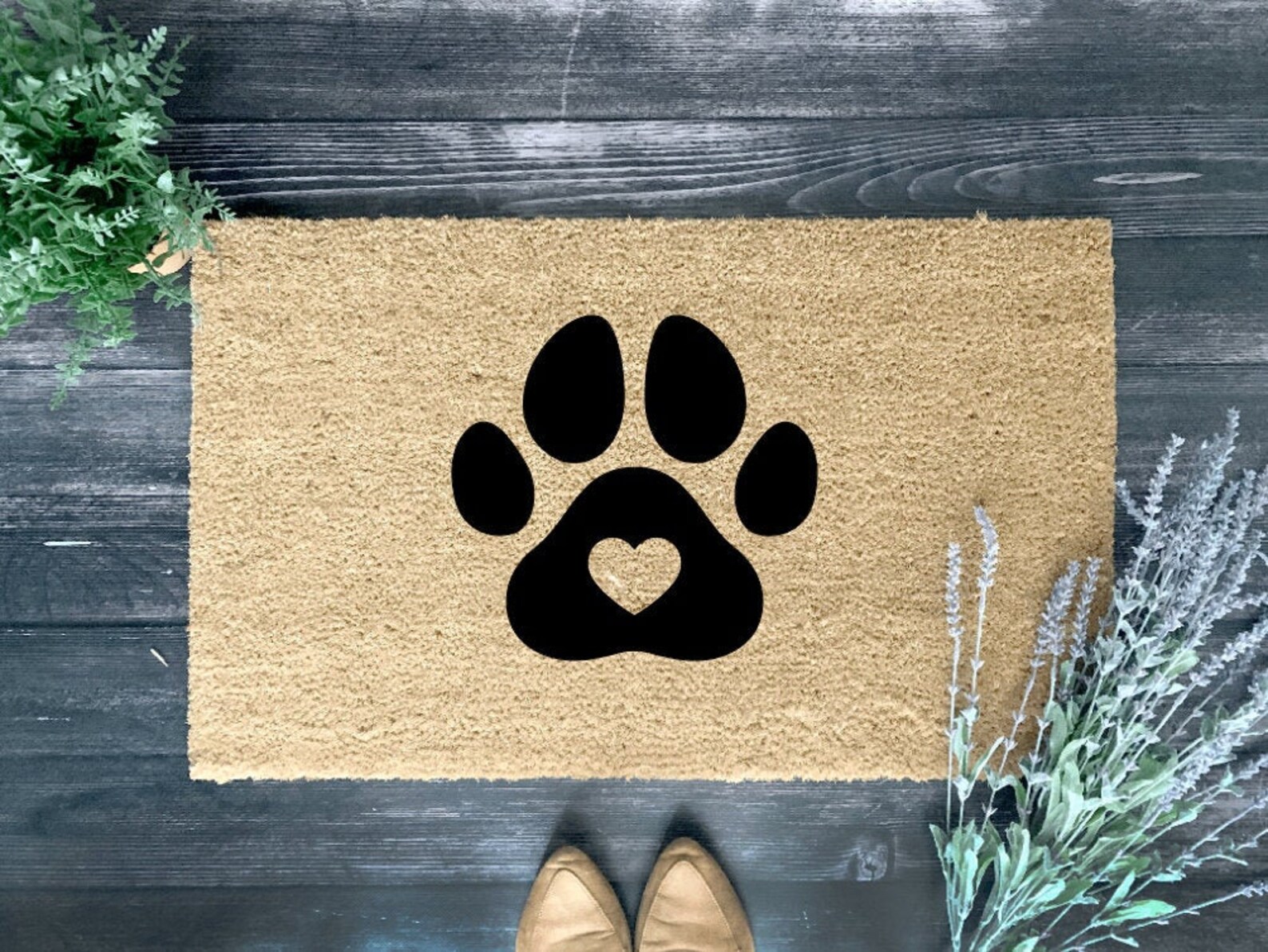 Paw Print Pet Family Doormat Mat Dog Door Mat Etsy