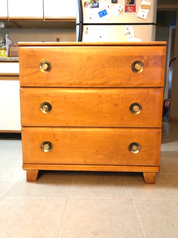 Early Mid Century 3 Drawer Dresser By Tfi Thomasville Etsy