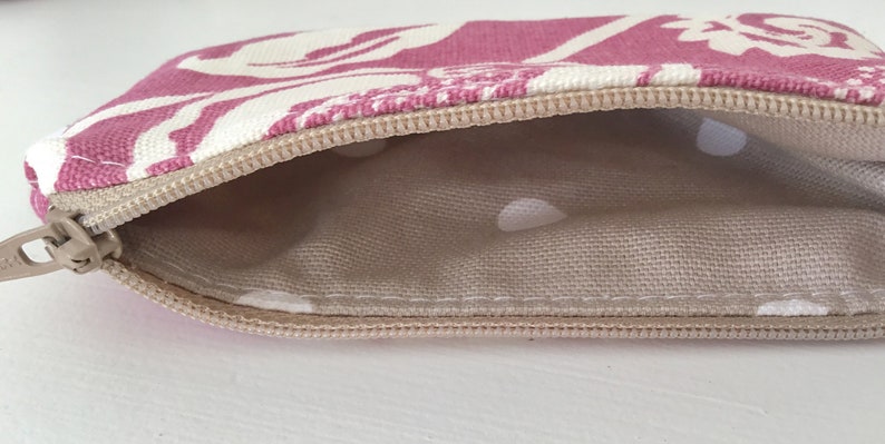 Coin Purse Money Pouch Lipstick Pouch Notions Pouch Card Pouch Minature Zipper Pouch