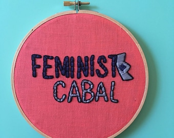 Feminist Cabal PDF Embroidery Pattern