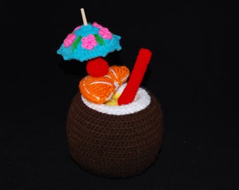 Patrón PDF de ponche de coco a crochet