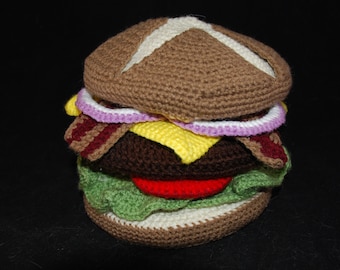 Design Your Own Crochet Burger PDF Pattern