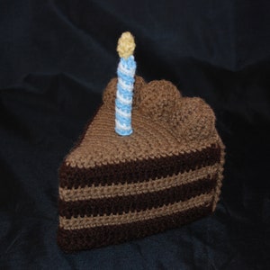 Crochet Cake Slice with Frosting PDF Pattern