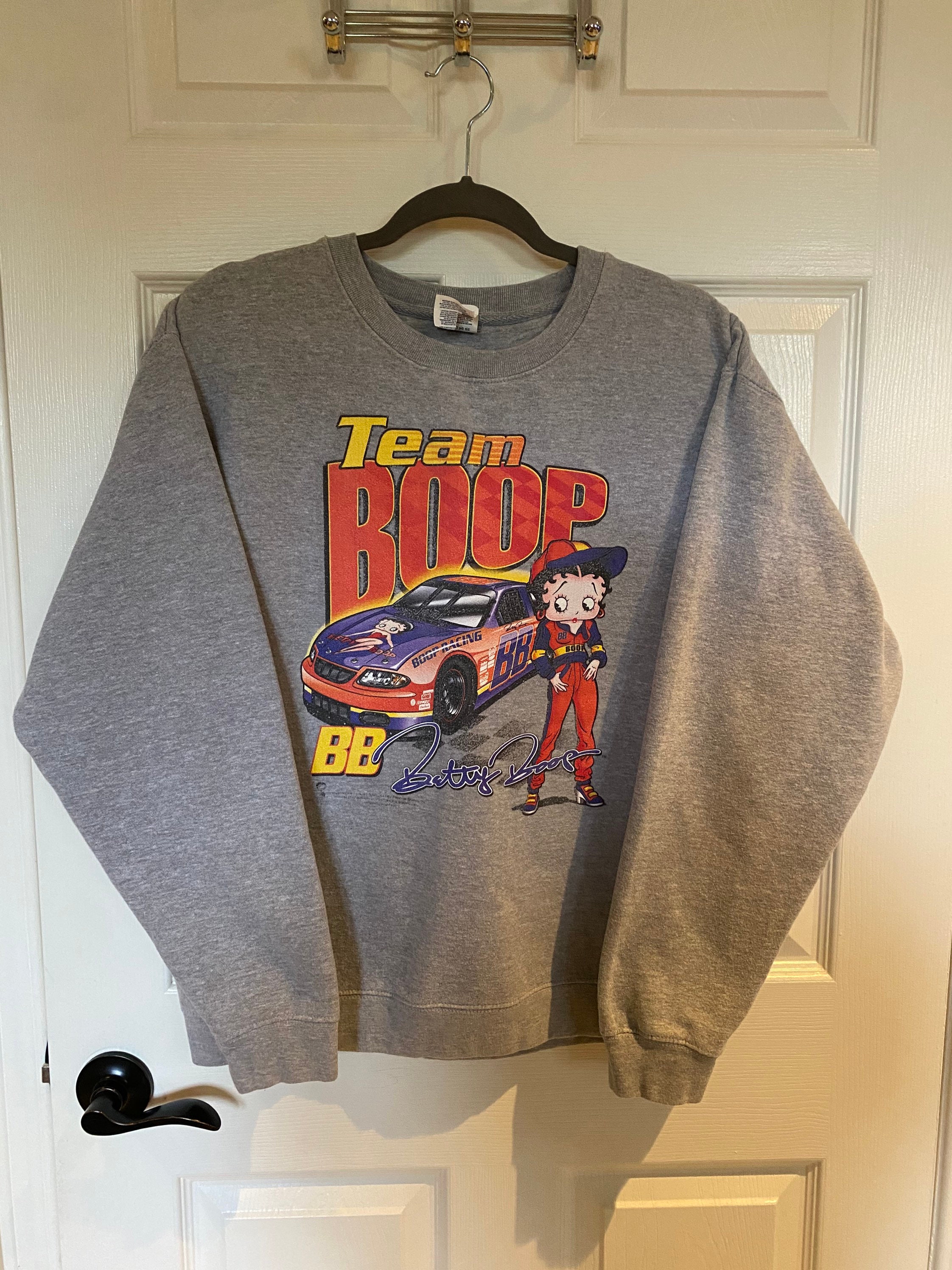 Betty Boop Racing Crewneck Sweater Team Boop - Etsy