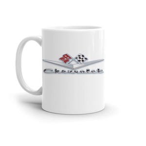 Vintage Chevrolet Flag Emblem Coffee Mug - Lowrider - Impala